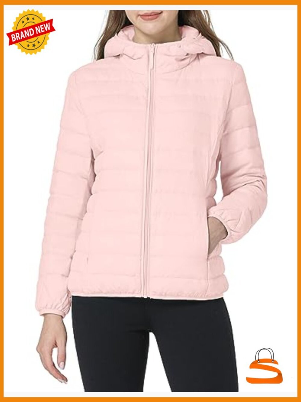 Lightweight Packable Hooded Down Jacket Puffer Coat Travel - Picture 2 of 7